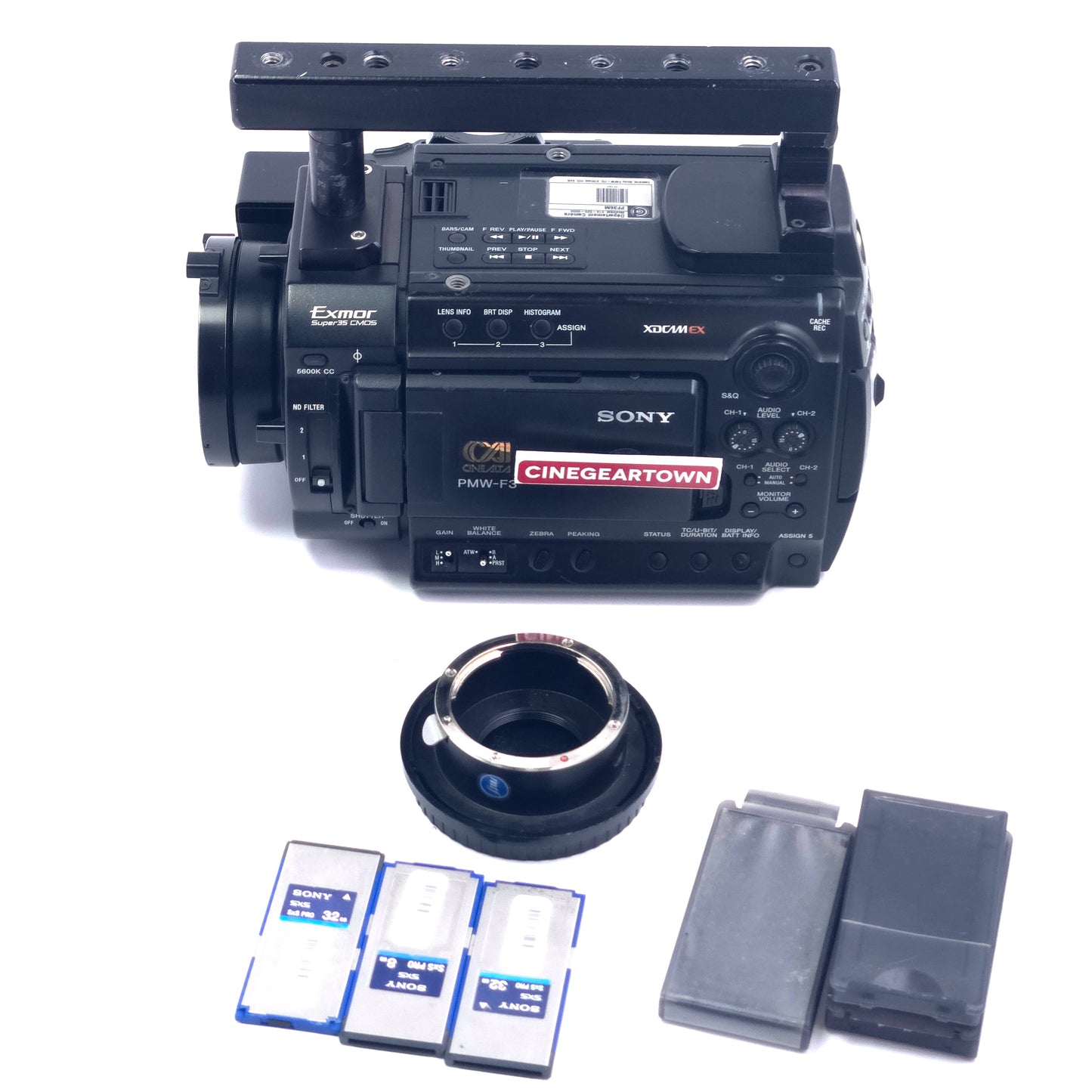 CAMERA SONY PMW-F3L – Version 1.45 / 1857h – No Lens Data (Broken Contact Pins)