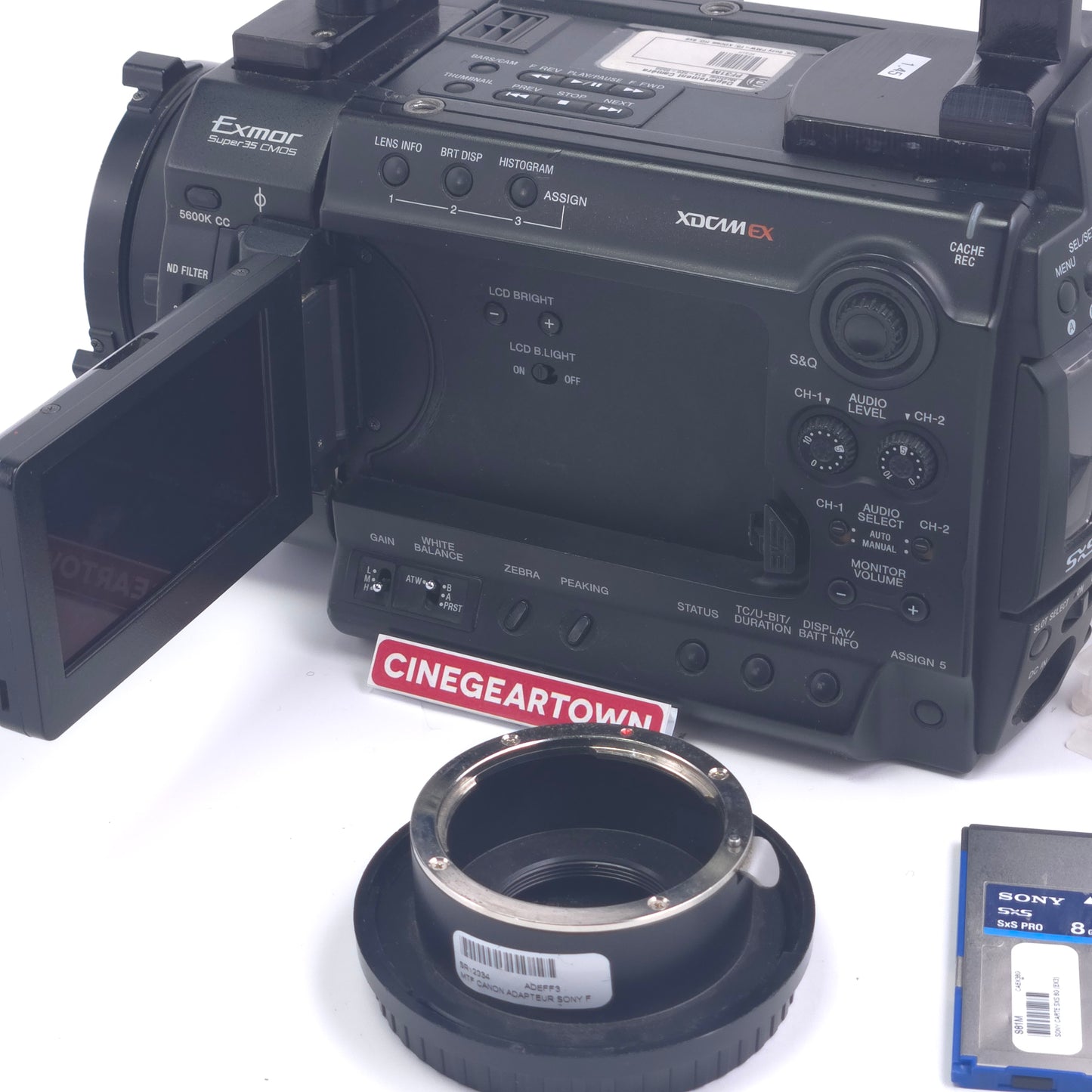CAMERA SONY PMW-F3L – Version 1.45 / 2464h – No Lens Data (broken lens contact pins)