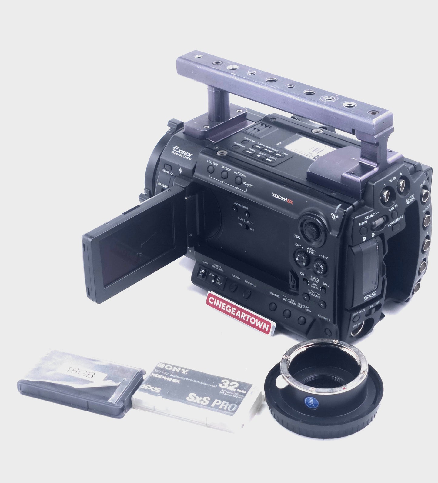 CAMERA SONY PMW-F3L – Version 1.45 / 1222h – Scratched EVF / Defective Menu Dial