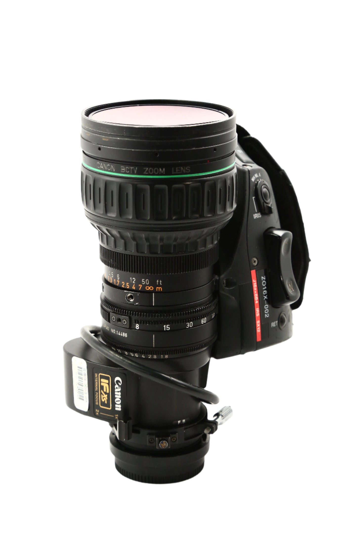 CANON J15ax8B4 IRS ZOOM LENS – 2/3" B4 MOUNT – 15X ZOOM