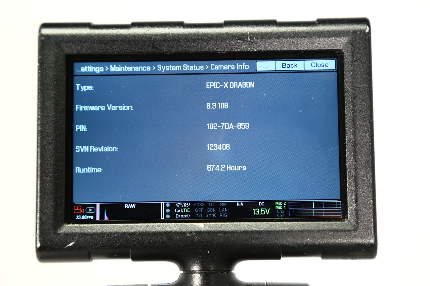 RED EPIC DRAGON Camera KIT – PL Mount – Full Cinema Package – 673 HOURS