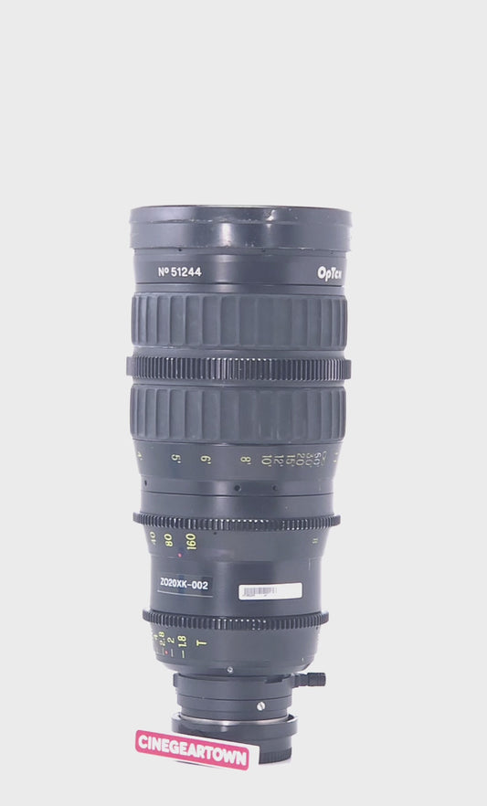 CANON OPTEX ZOOM 8–160mm T2.4