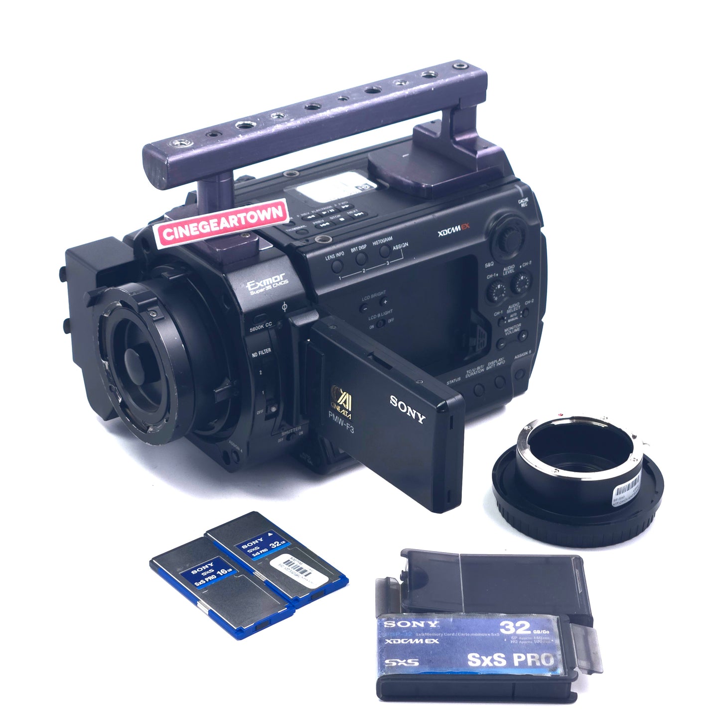 CAMERA SONY PMW-F3L – Version 1.45 / 1628H – No Lens Data (Broken Contact Pins)