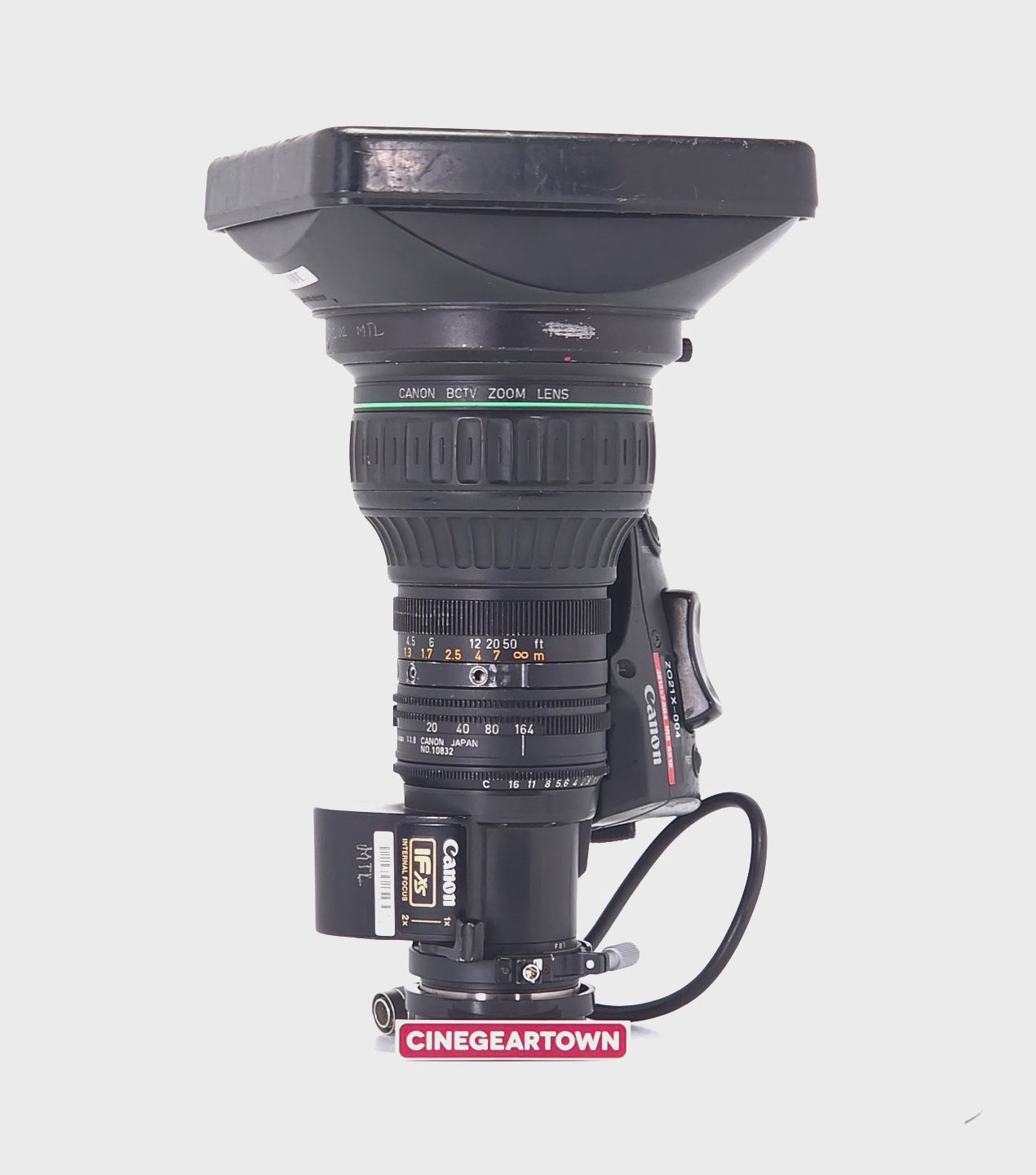 Used Canon J21ax7.8B4 IRS WRS 21x Zoom Lens – B4 Mount