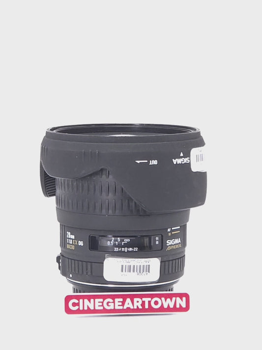SIGMA 28mm T1.8 ASPHERICAL MACRO PHOTO LENS